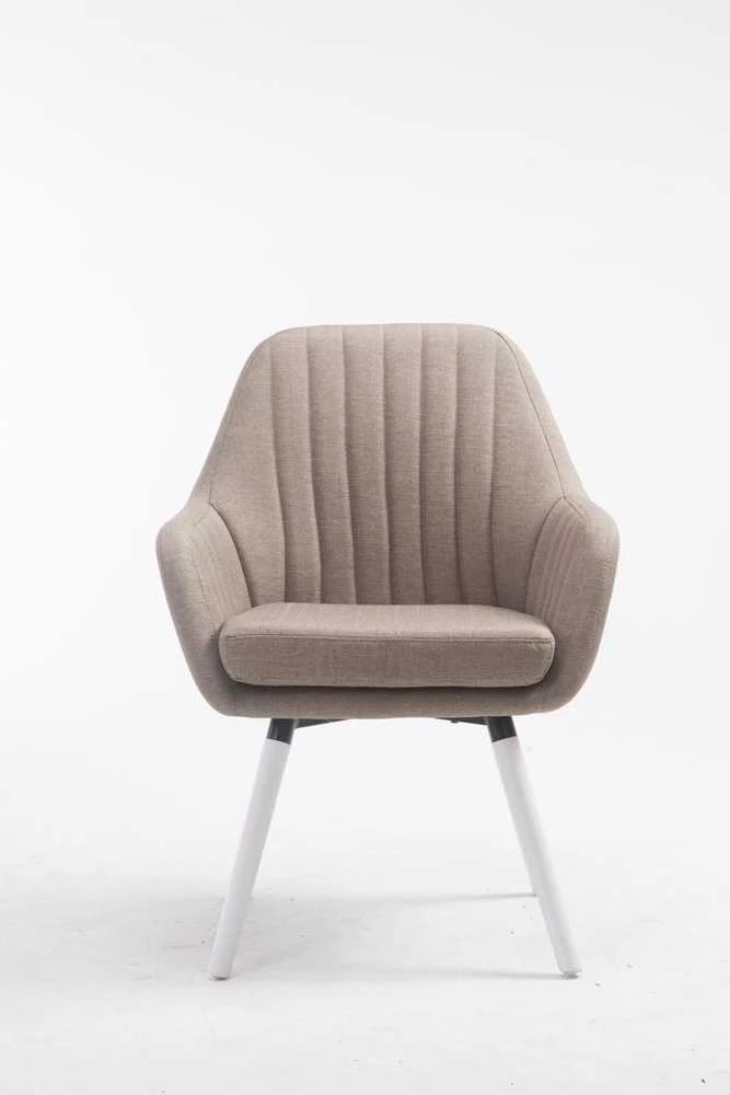 Mville Kėdė Florian Fabric rusvos spalvos, balta