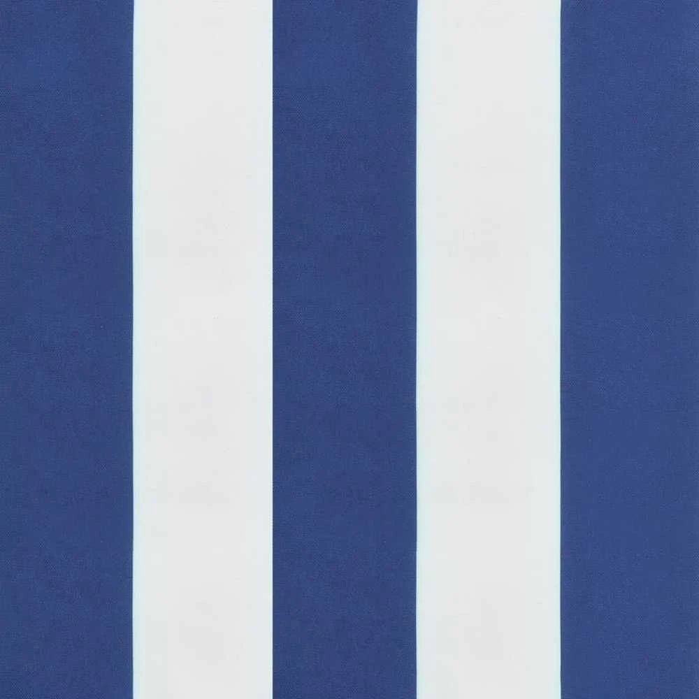 Kėdės pagalvėlės, 6vnt., mėlynos/baltos, 50x50x7cm, audinys