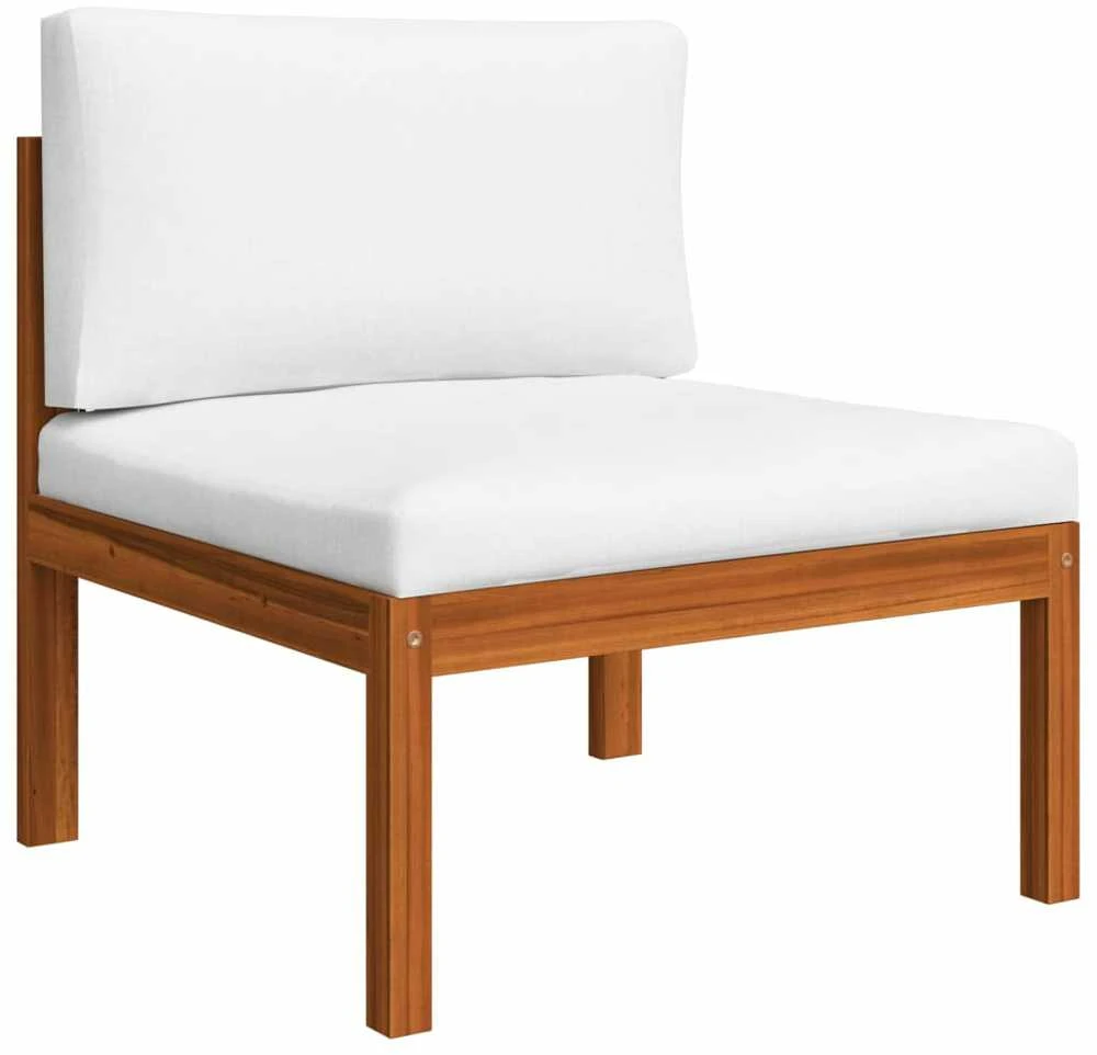Keturvietė sodo sofa su pagalvėlėmis, akacijos medienos masyvas