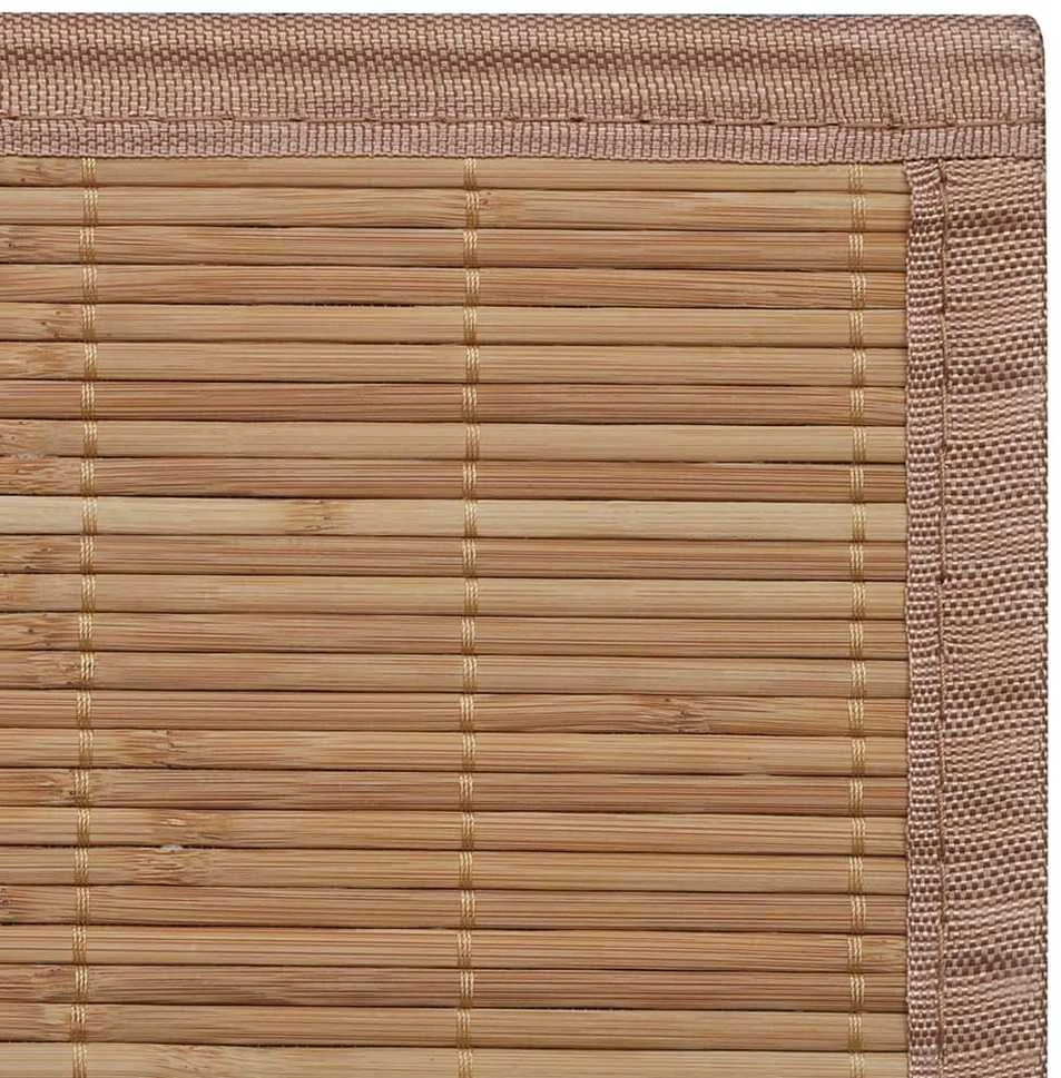 Kilimas, 80x300cm, rudos spalvos, bambukas, stačiakampis