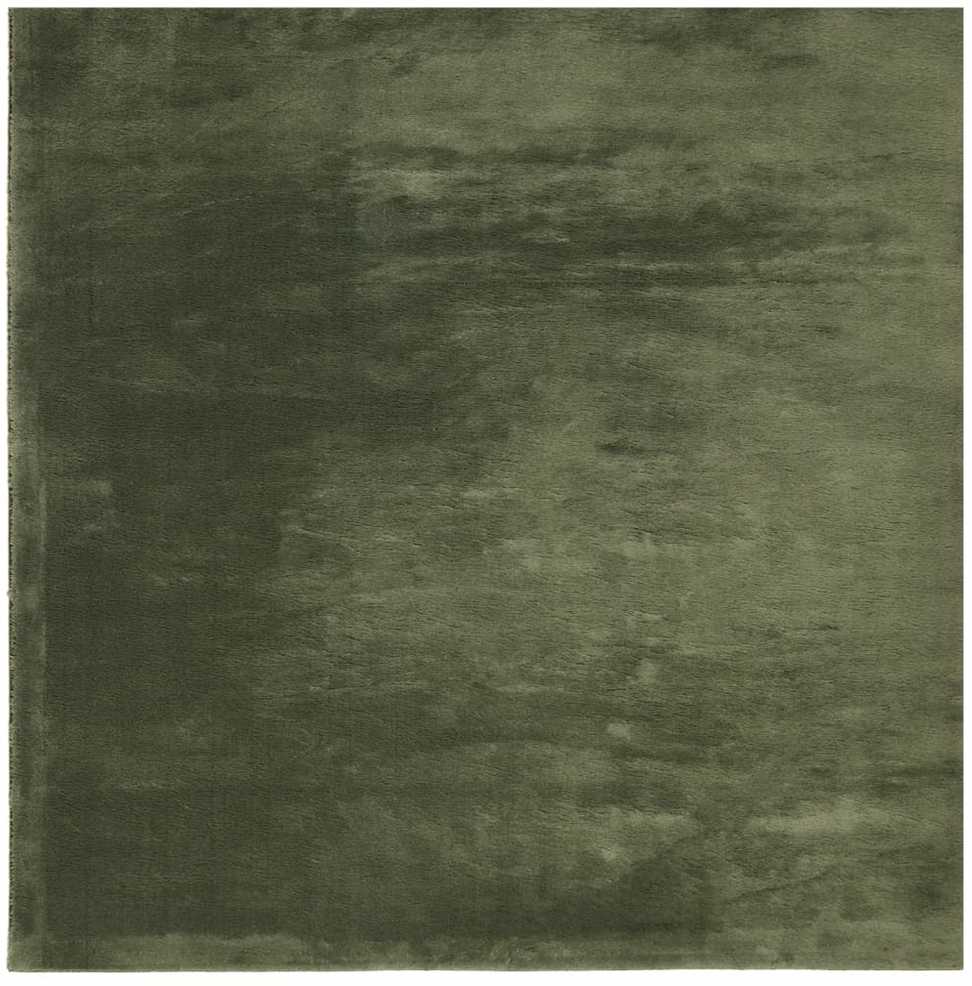 Kilimas HUARTE, miško žalios spalvos, 160x160cm trumpi šereliai