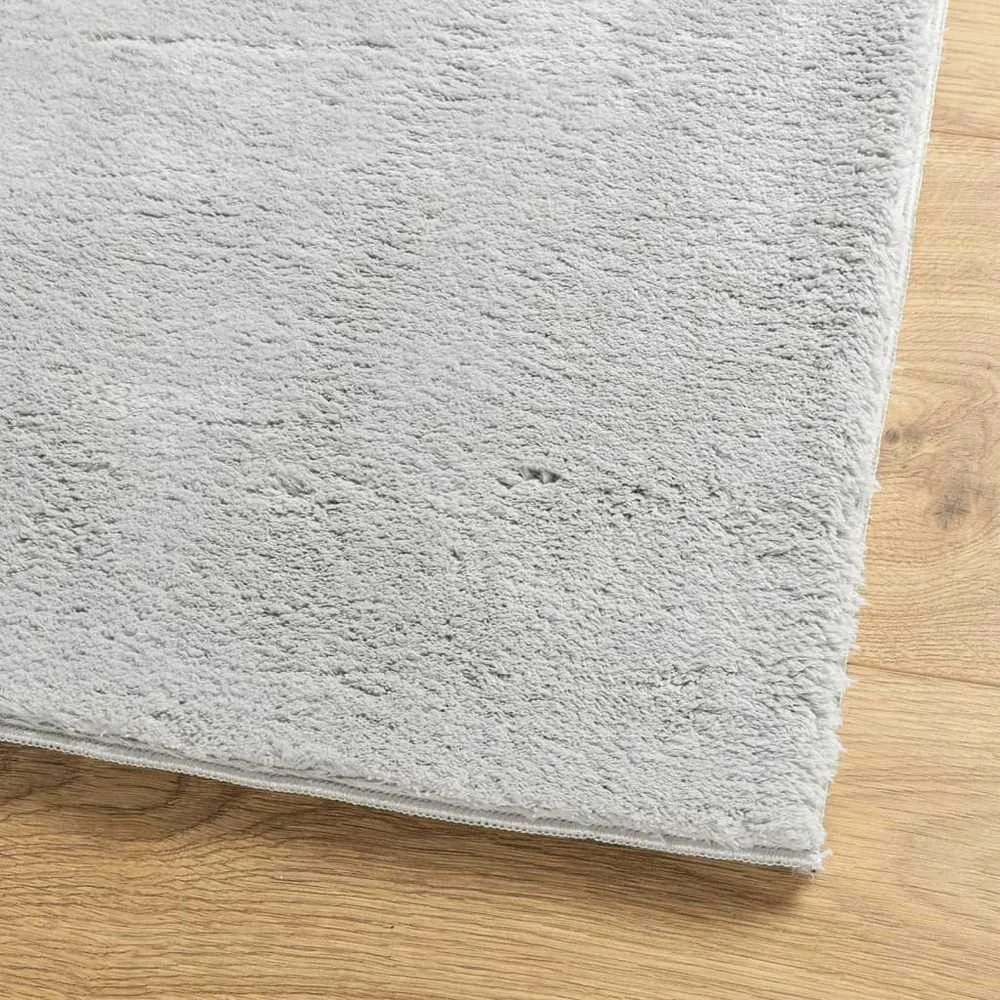 Kilimas HUARTE, pilkas, 200x280cm, trumpi šereliai
