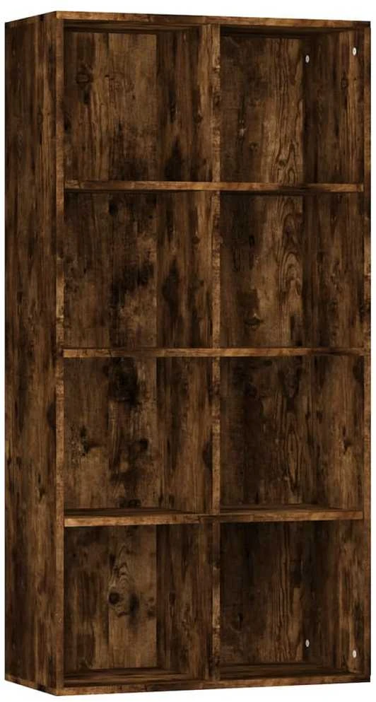 Knygų/šoninė spintelė, dūminio ąžuolo, 66x30x130cm, mediena