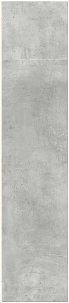 Knygų spinta, betono pilka, 80x24x109cm, apdirbta mediena