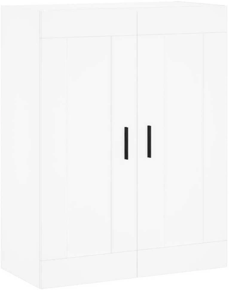 Komoda, baltos spalvos, 69,5x34x180cm, apdirbta mediena