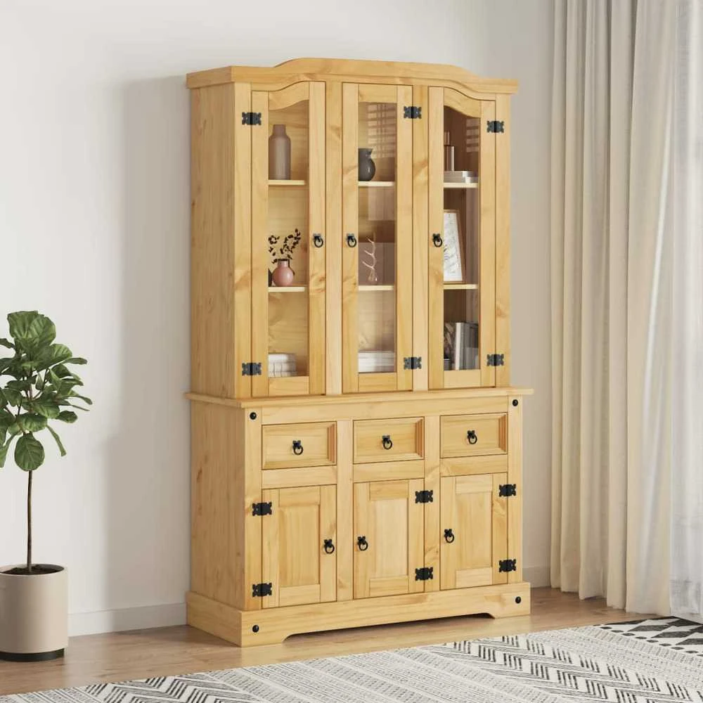 Komoda Corona, medaus, 112x43x196cm, meksikietiška pušis