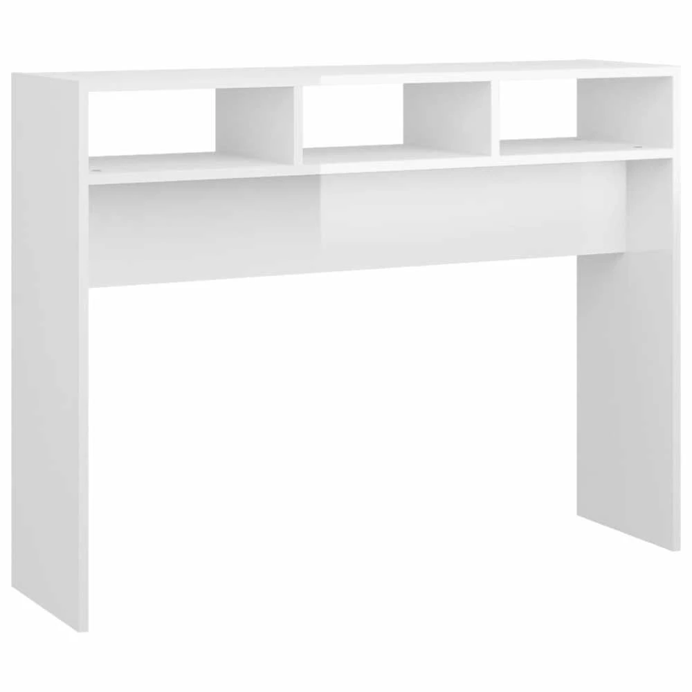 Konsolinis staliukas, baltas, 105x30x80cm, apdirbta mediena