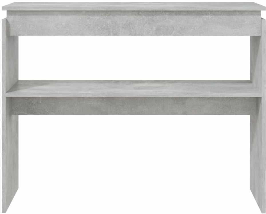 Konsolinis staliukas, betono, 102x30x80cm, apdirbta mediena
