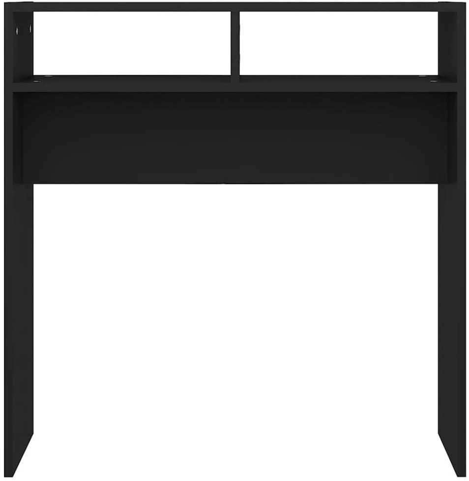 Konsolinis staliukas, juodas, 78x30x80cm, apdirbta mediena