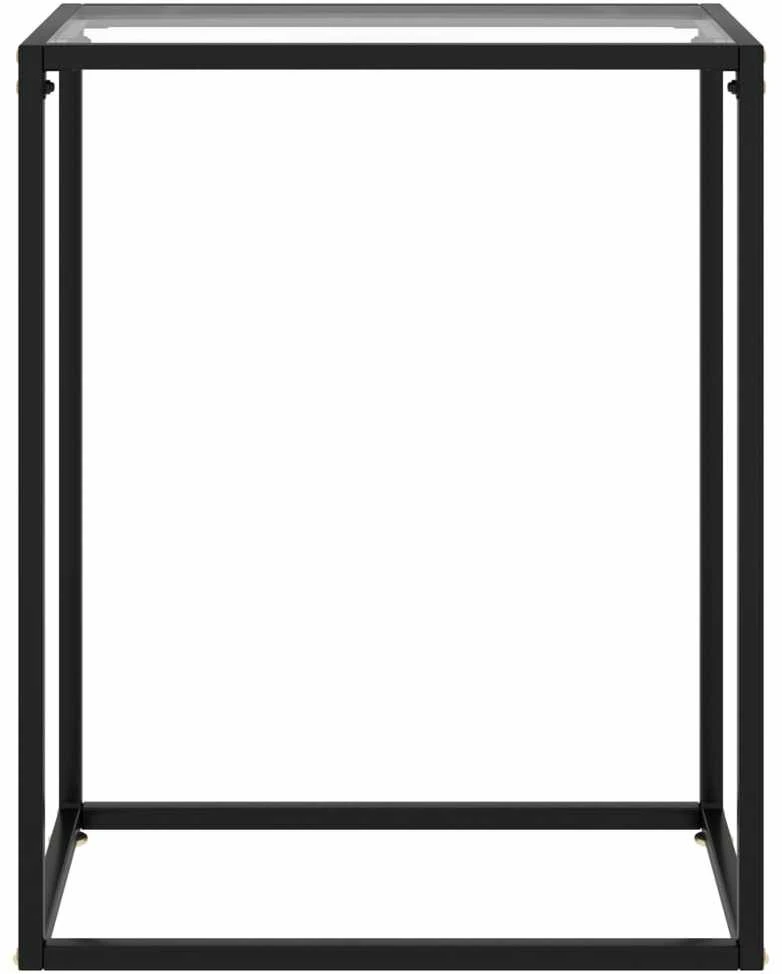 Konsolinis staliukas, skaidrus, 60x35x75cm, grūdintas stiklas