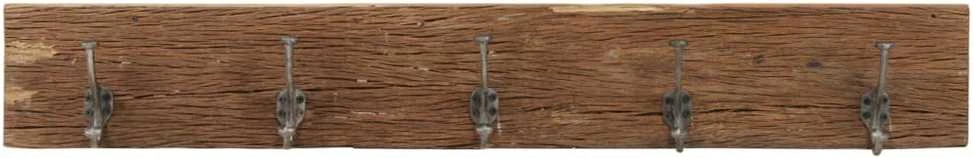 Koridoriaus kabykla su 5 kabliukais, 100x2,5x15cm, mediena