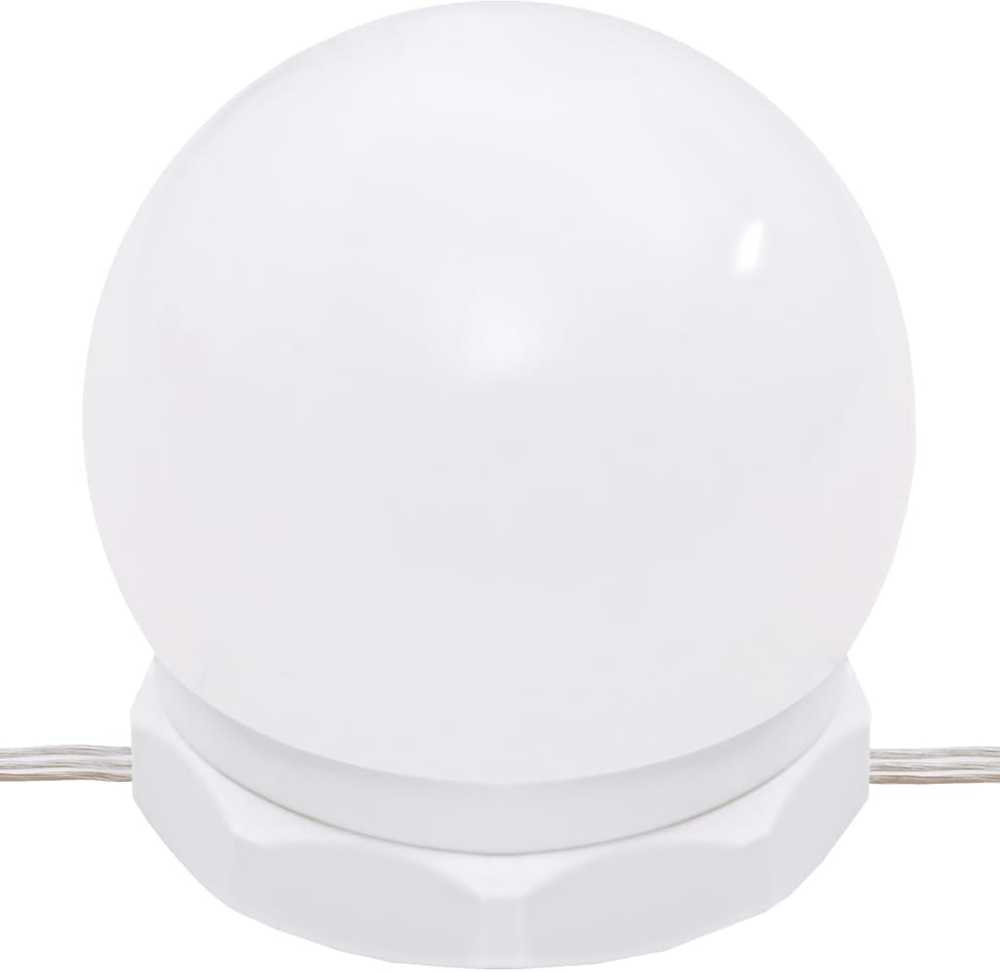 Kosmetinio staliuko komplektas su LED, ąžuolo, apdirbta mediena