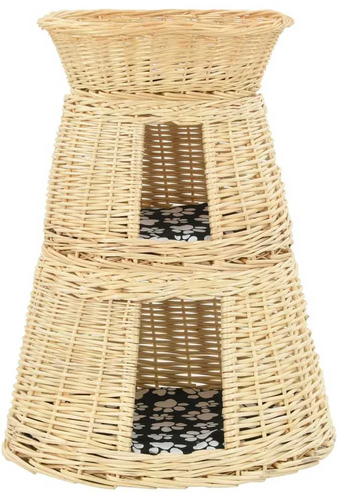 Krepšių katėms rinkinys, 3 dalių, 47x34x60cm, gluosnis