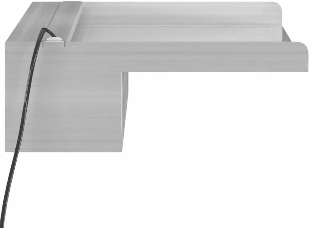 Krioklys su įvairių spalvų LED lemputėmis, 45cm, plienas
