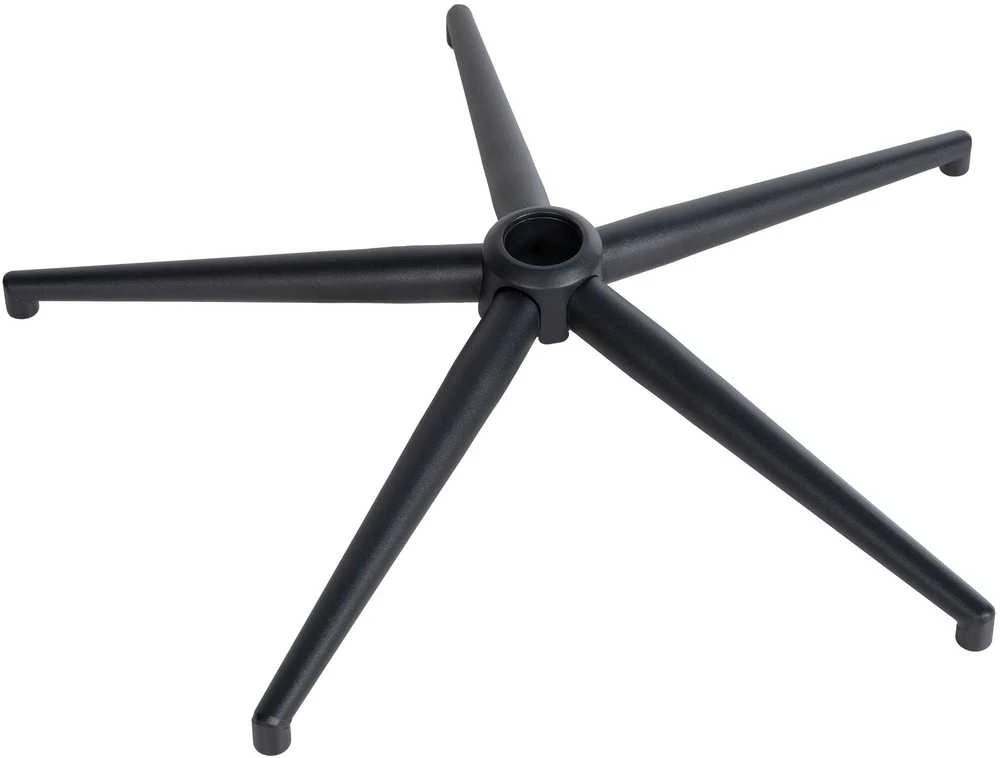 Mville Kampinis 65 cm biuro kėdės pagrindas, juodas, metalinis