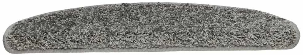 Laiptų kilimėliai, 10vnt., pilkos spalvos, 65x21x4cm