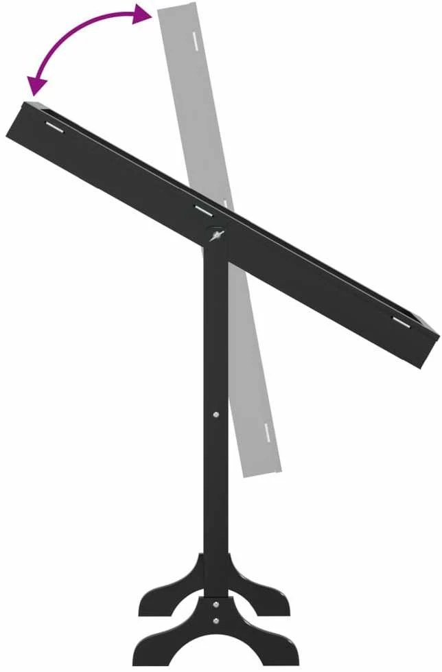 Laisvai pastatomas veidrodis, juodos spalvos, 34x37x146cm