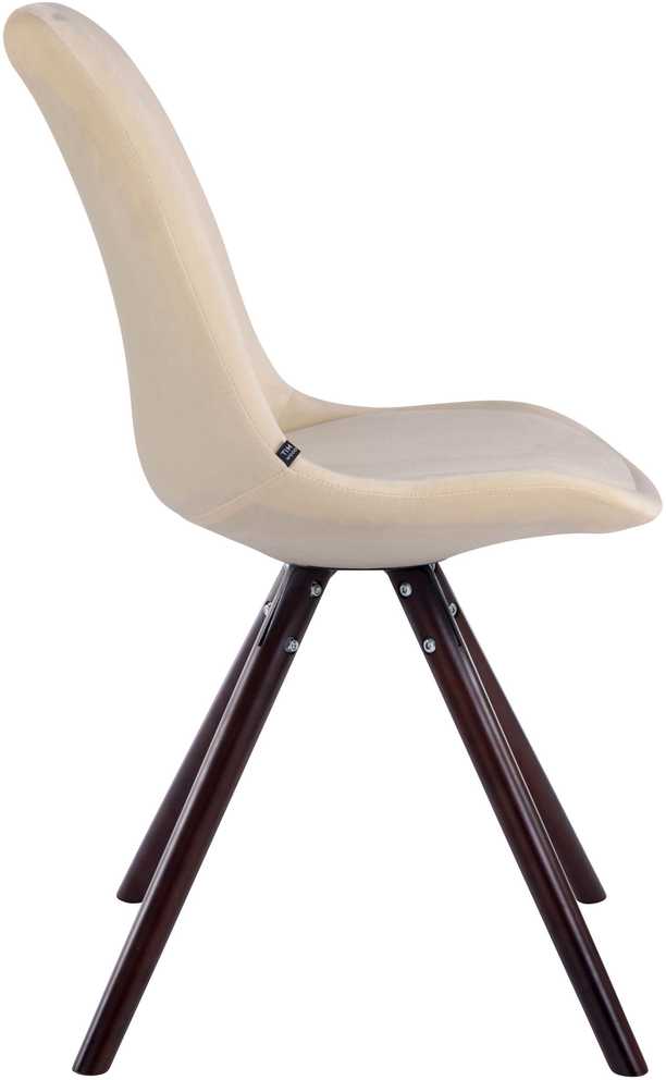 Mville Lankytojų kėdė Toulouse velvet round cappuccino