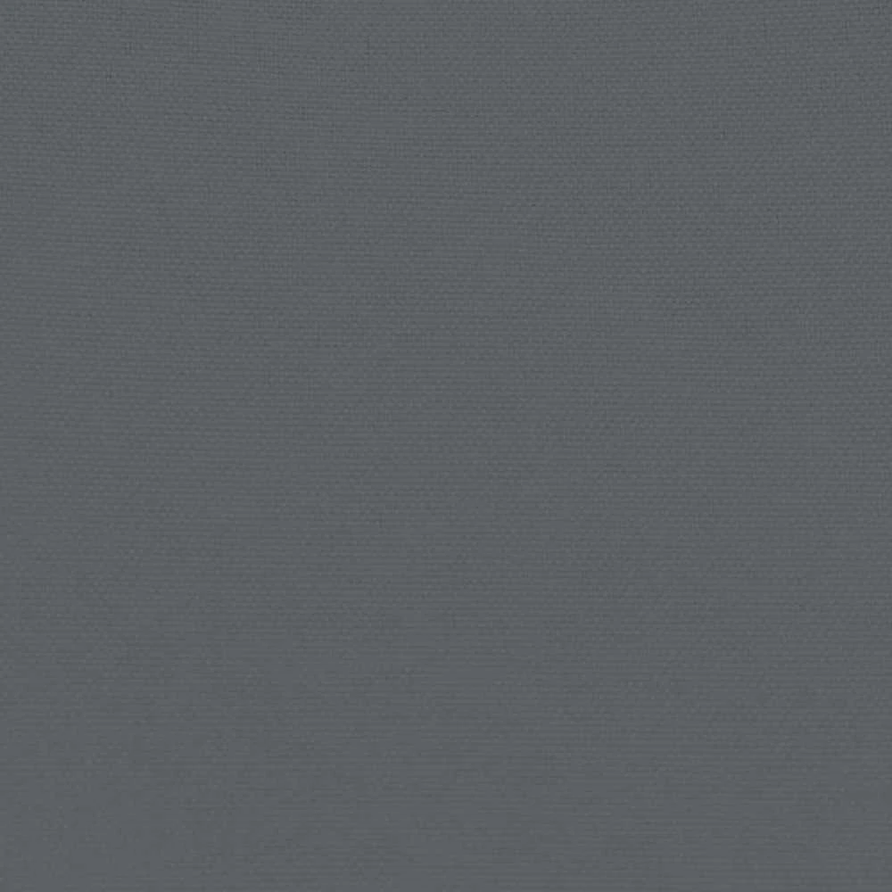 Kampinė sodo sofa, antracito spalvos, plienas ir tekstilenas