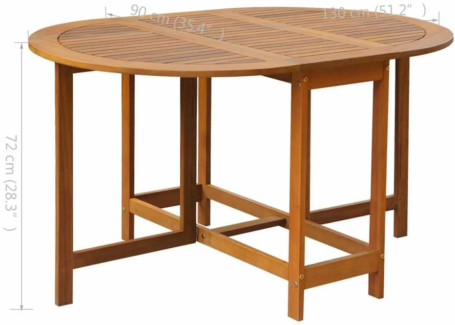 Lauko baldų komplektas Lauko valg. baldų kompl., 5d., akacijos med. masyvas, sulankst.
