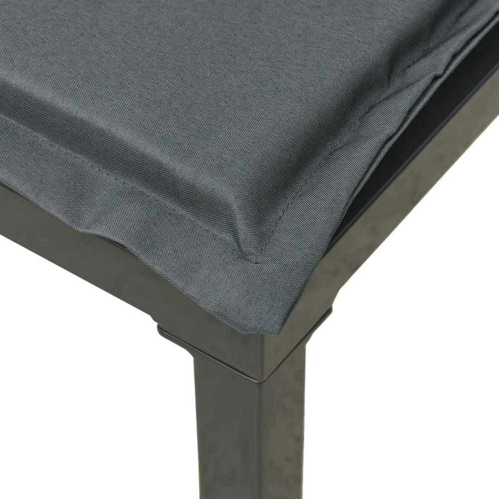Lauko baldų komplektas Sodo poilsio komplektas, 6 dalių, juodas ir pilkas, poliratanas