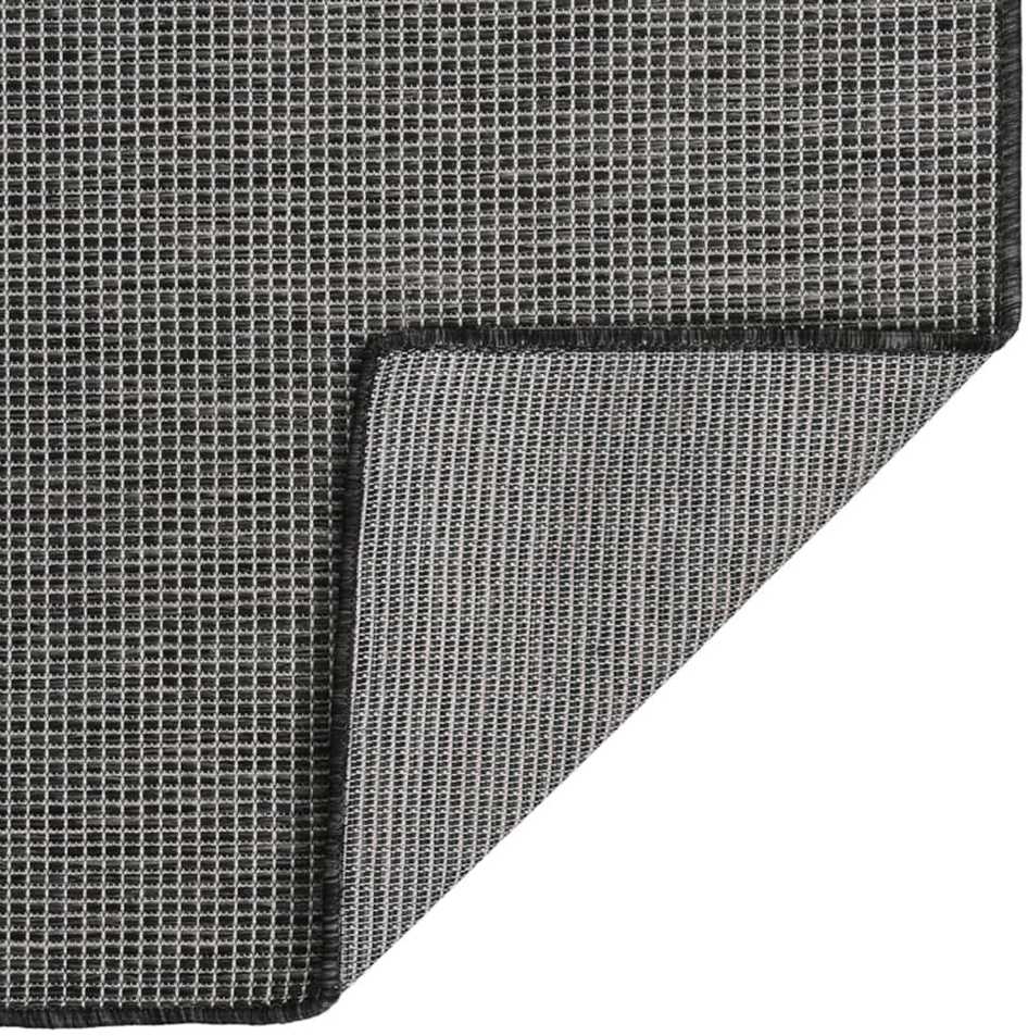 Lauko kilimėlis, pilkos spalvos, 80x250cm, plokščio pynimo