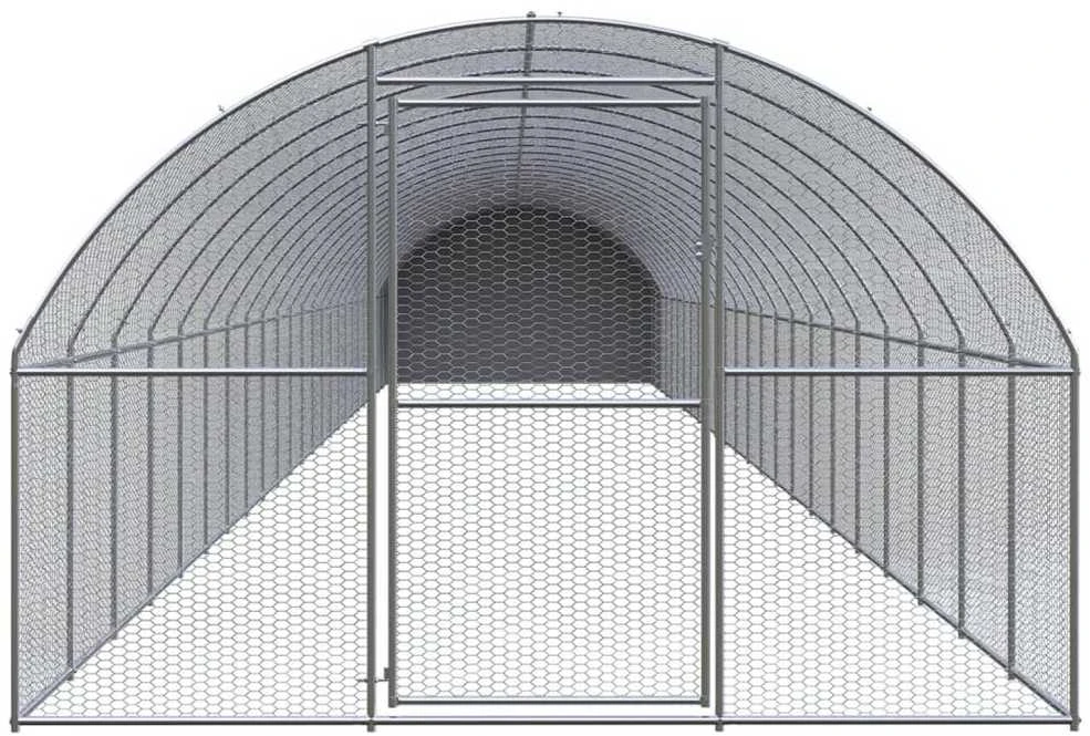 Lauko narvas viščiukams, 3x24x2m, galvanizuotas plienas