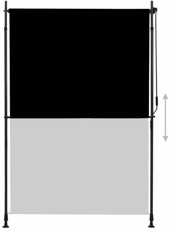 Lauko roletas, antracito spalvos, 150x270cm
