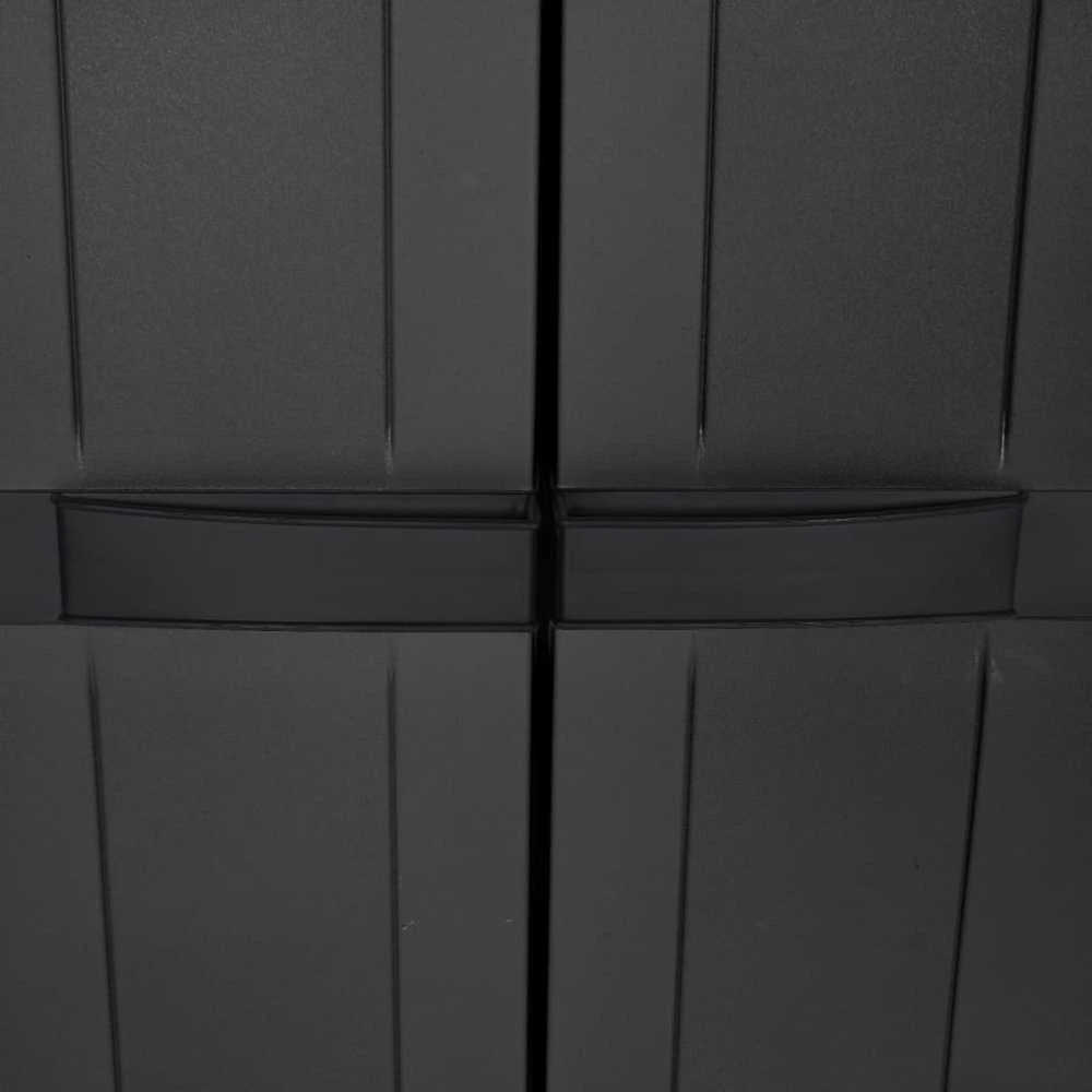 Lauko spintelė daiktams, juodos spalvos, 65x37x165cm, PP