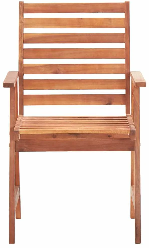 Lauko valgomojo kėdės su pagalvėlėmis, 2vnt., akacijos masyvas