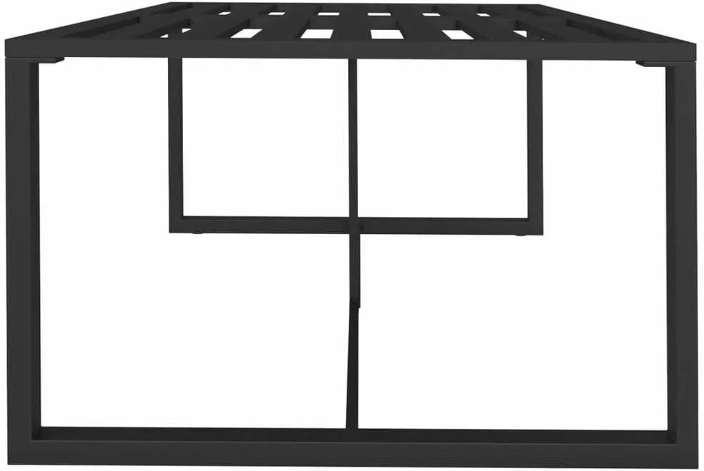 Lauko valgomojo stalas, antracito, 120x60x66cm, aliuminis