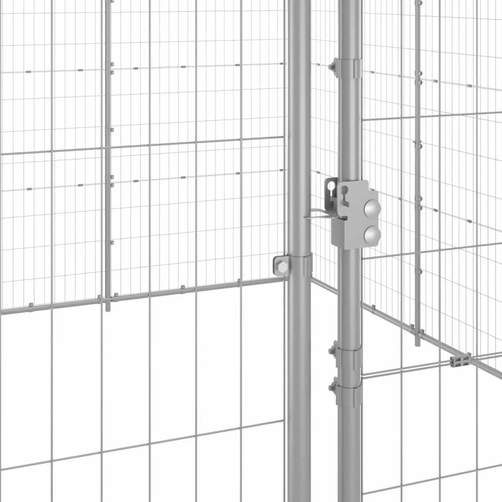 Lauko voljeras šunims, galvanizuotas plienas, 53,24m²