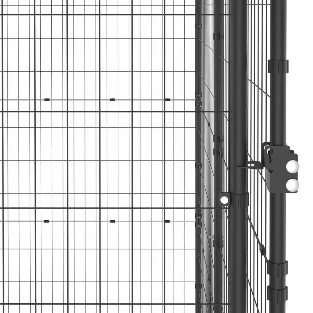 Lauko voljeras šunims su stogu, plienas, 4,84m²
