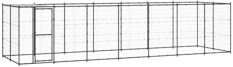 Lauko voljeras šunims su stogu, plienas, 16,94m²