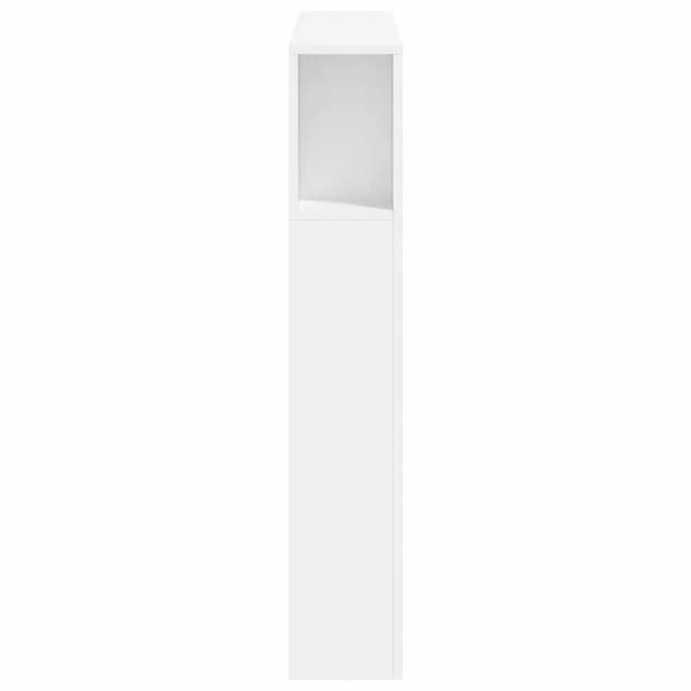 LED galvūgalis, baltas, 100x18,5x103,5cm, apdirbta mediena