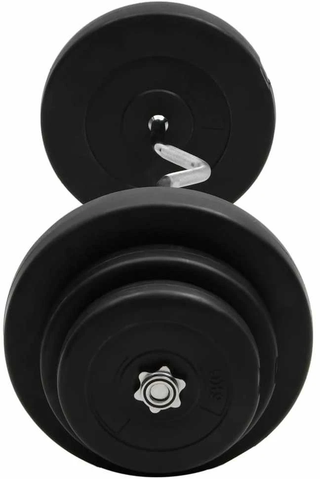 Lenkta štanga su svoriais, 60kg