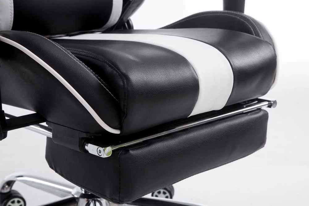Mville Racing biuro kėdė Limit V2 dirbtinė oda su atrama kojoms