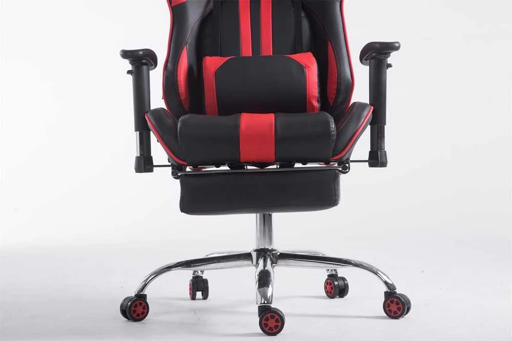 Mville Racing biuro kėdė Limit V2 dirbtinė oda su atrama kojoms
