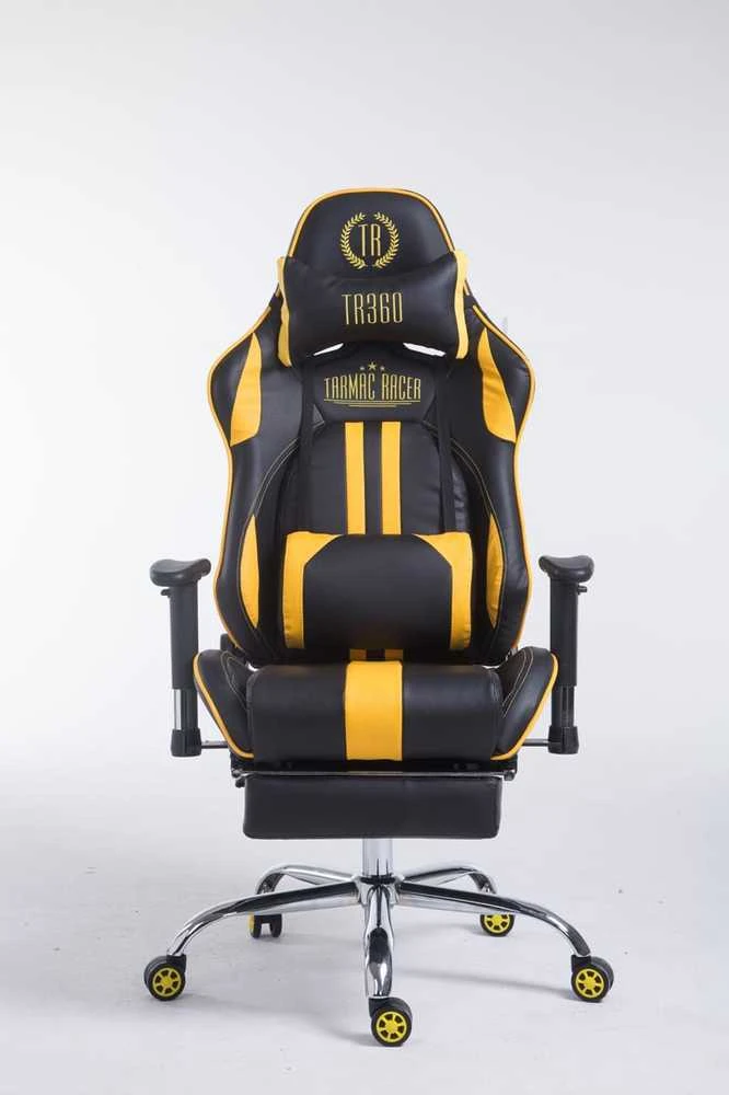 Mville Racing biuro kėdė Limit V2 dirbtinė oda su atrama kojoms