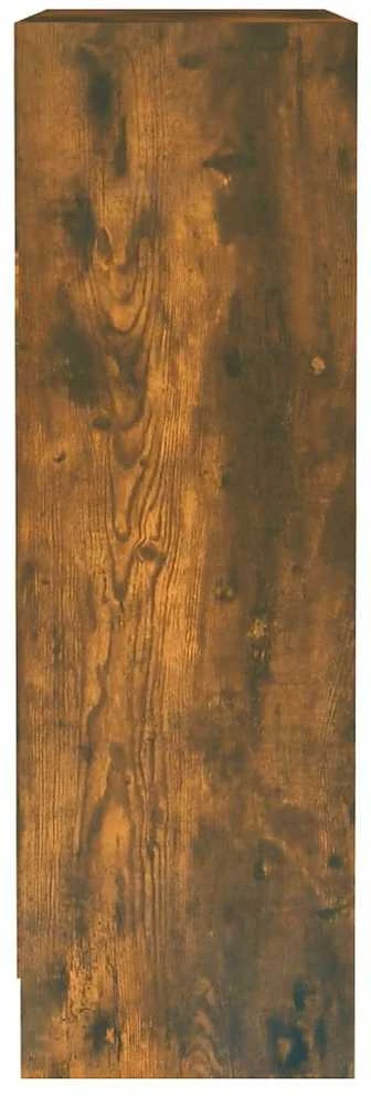 Lentyna knygoms, dūminio ąžuolo spalvos, 60x24x76 cm, mediena