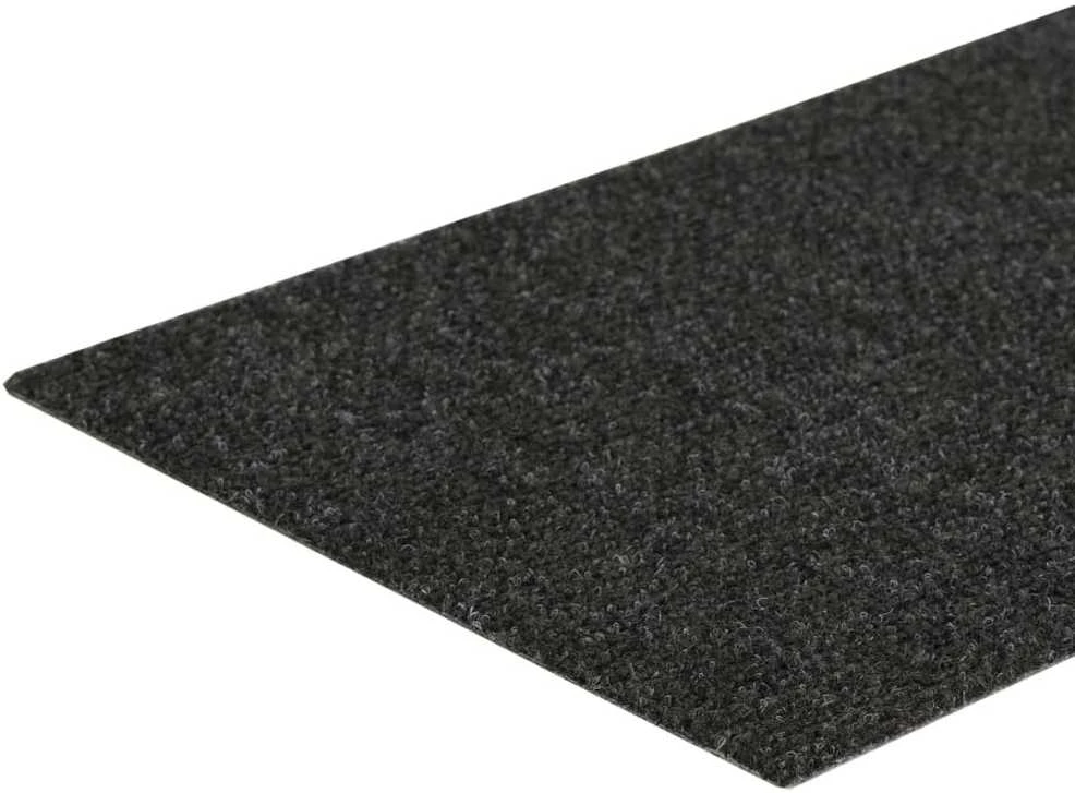 Lipnūs laiptų kilimėliai, 15vnt., antracito, 60x25cm