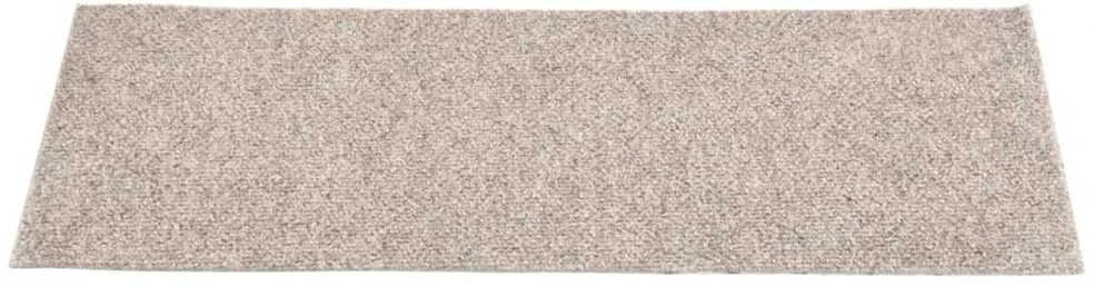 Lipnūs laiptų kilimėliai, 15vnt., kreminiai, 60x25cm