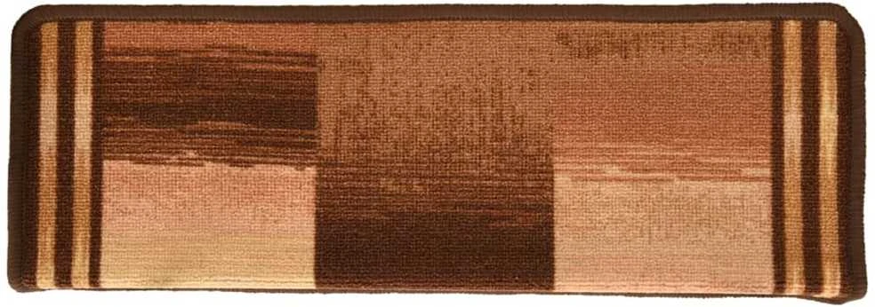 Lipnūs laiptų kilimėliai, 5vnt., rudos spalvos, 65x21x4cm