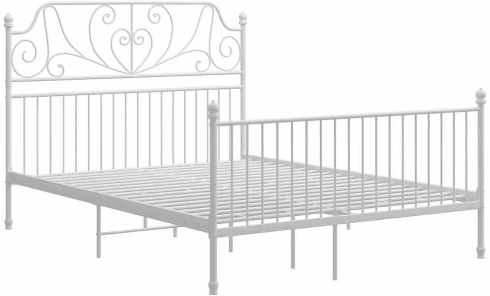 Lovos rėmas, baltos spalvos, 140x200cm, metalas