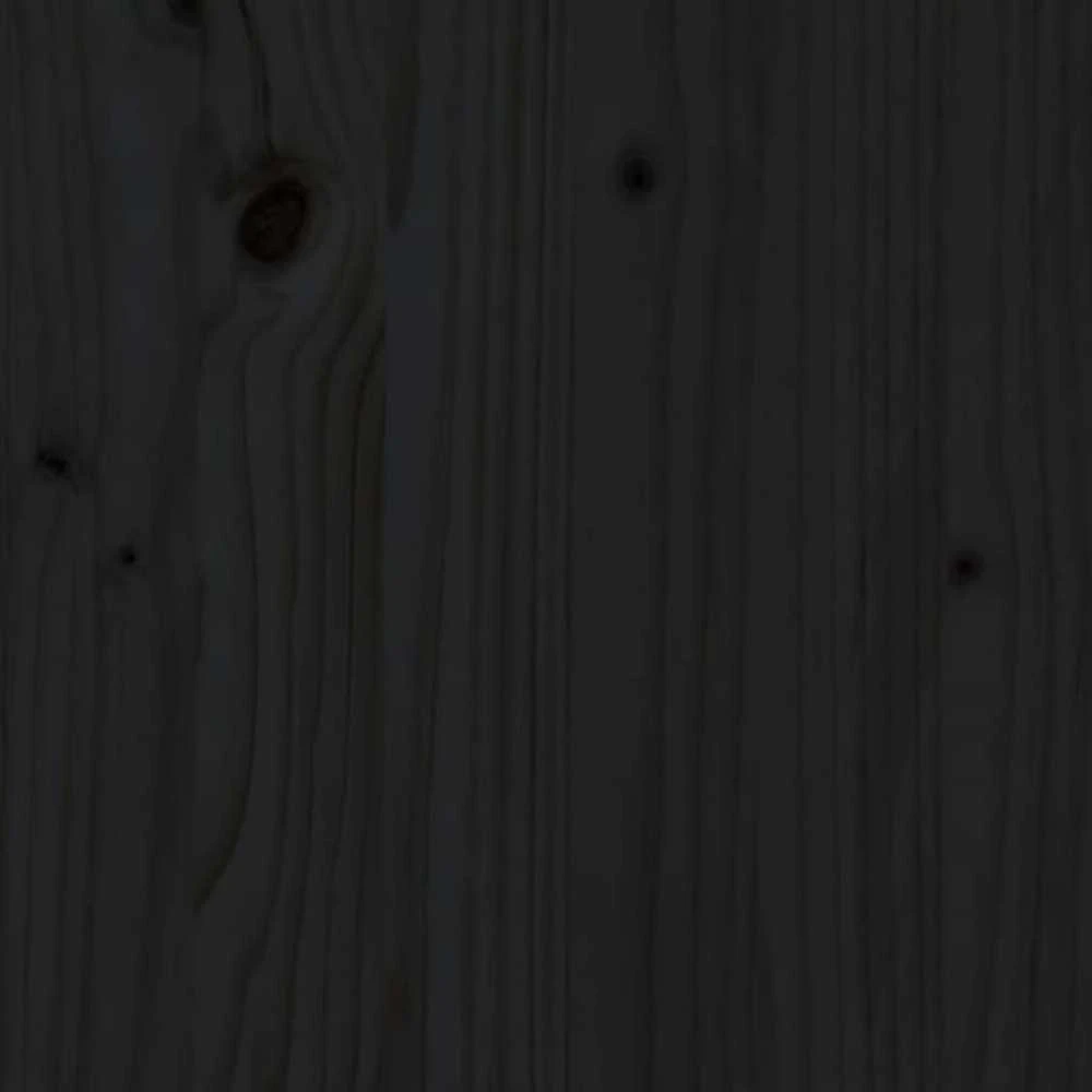 Lovos rėmas, juodos spalvos, 100x200cm, pušies medienos masyvas