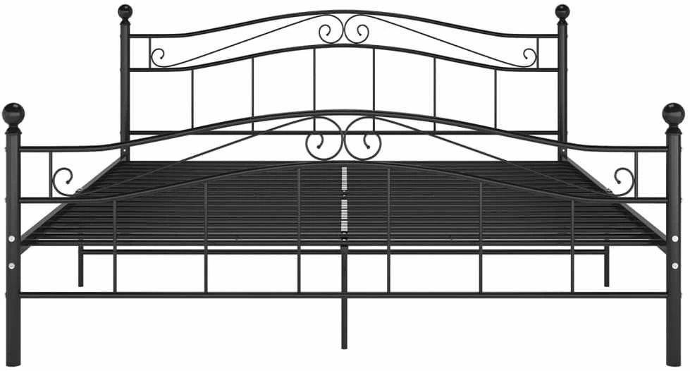 Lovos rėmas, juodos spalvos, 140x200cm, metalas