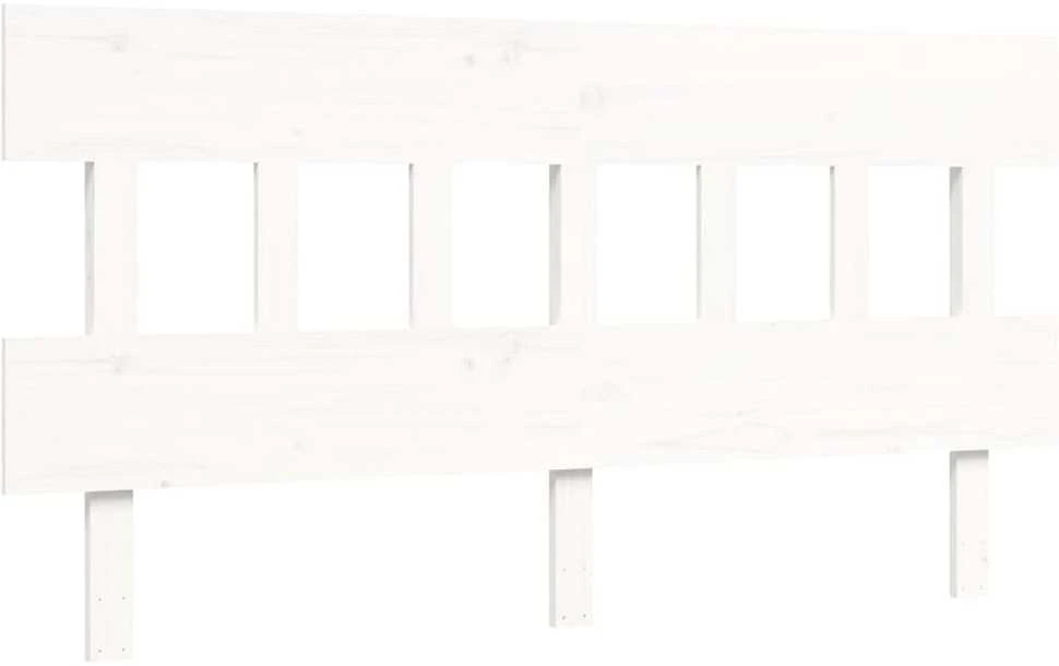 Lovos rėmas be čiužinio, baltas, 160x200cm, pušies masyvas