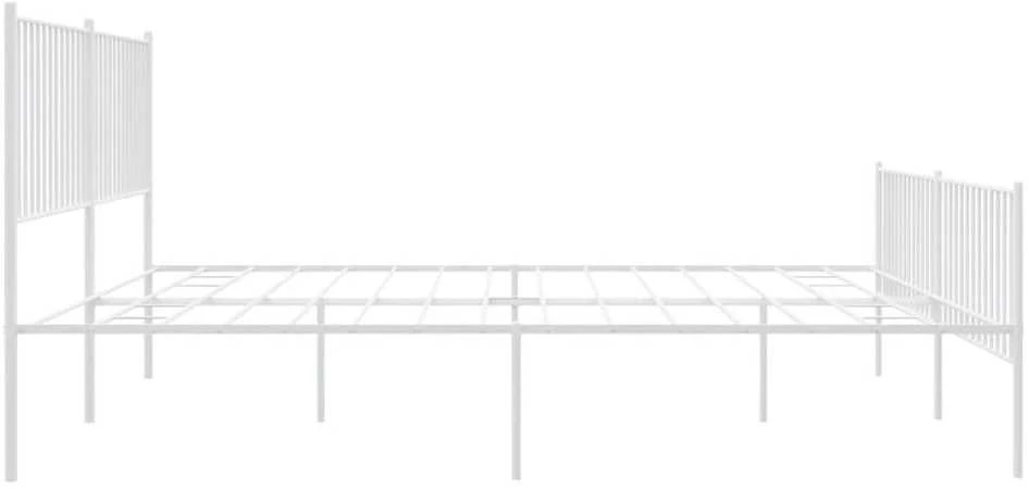 Lova Lovos rėmas su galvūgaliu/kojūgaliu, baltas, 193x203cm, metalas