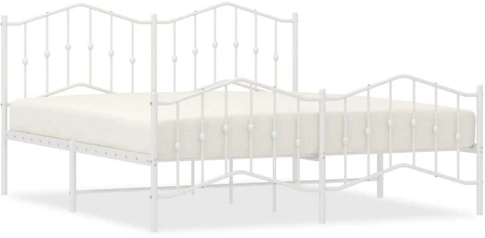 Lova Lovos rėmas su galvūgaliu/kojūgaliu, baltas, 183x213cm, metalas