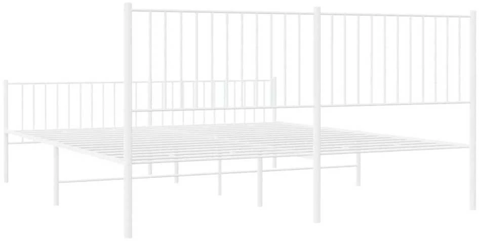 Lova Lovos rėmas su galvūgaliu/kojūgaliu, baltas, 183x213cm, metalas